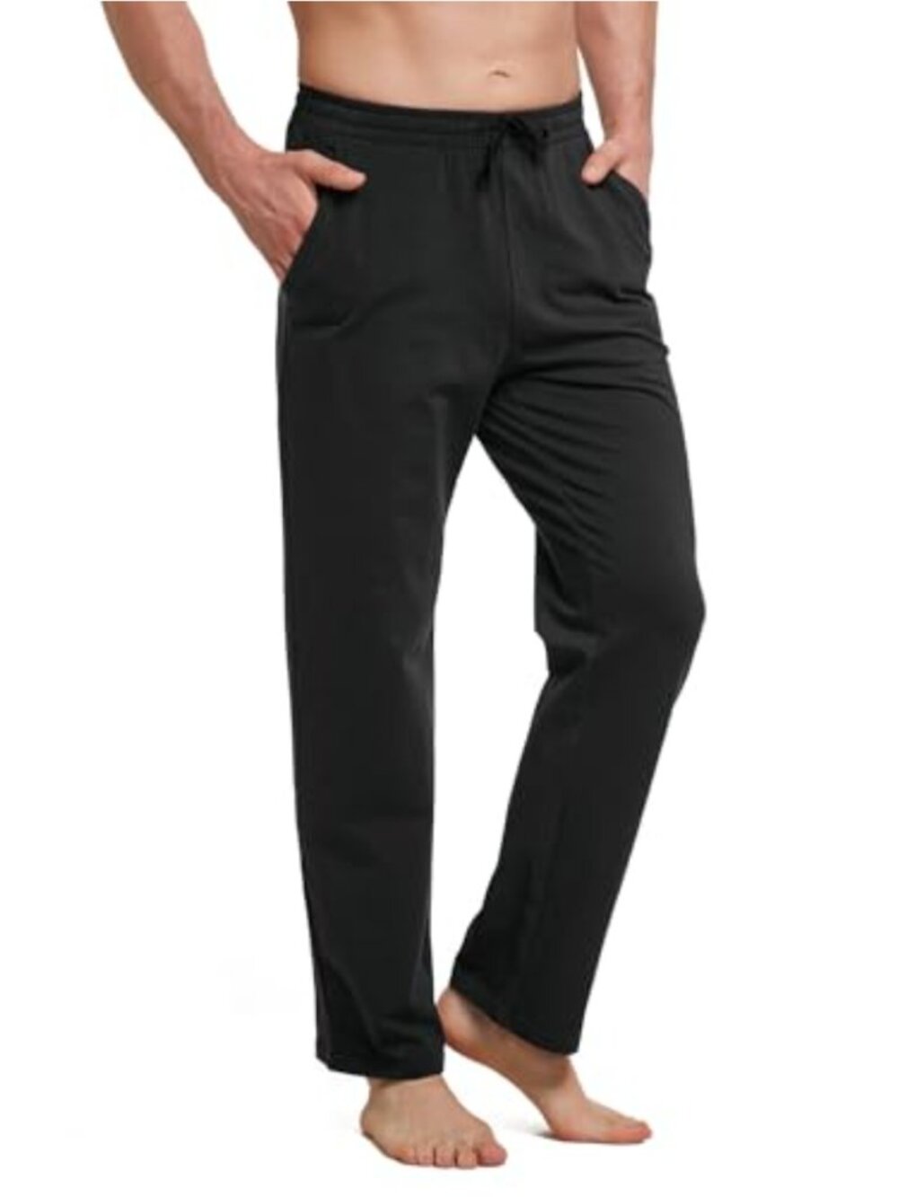 Men's Cotton Blend Sweatpants Yoga Track Pants with Pockets